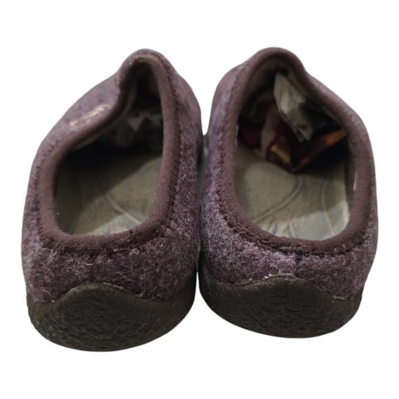 Keen Purple Cheyenne Wool Slip-On Clog Shoes 6.5 Lined Slippers Warm - Picture 9 of 10